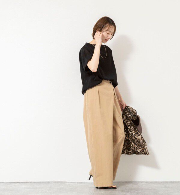 NOLLEY'S「《手洗い可能》コットンセルロースリラックスプルオーバー」|ニット・セーター|