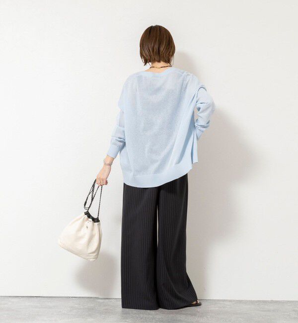 NOLLEY'S「《手洗い可能》コットンセルロース2WAYリラックスカーデ」|カーディガン|