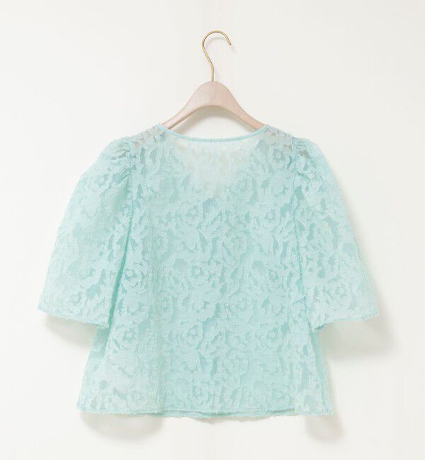 NOLLEY'S sophi「ウォッシャブルワッシャーオーガンジーカットジャガードブラウス」|シャツ・ブラウス|