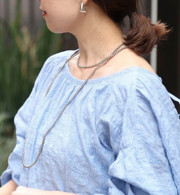 grace grace「【grace grace/グラスグラス】メタボールロングネックレス」|ネックレス|