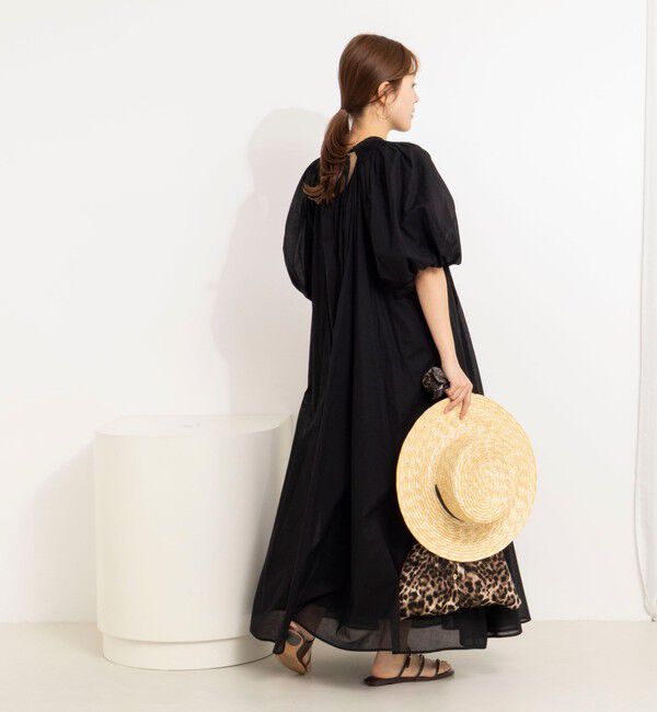 NOLLEY'S「ウォッシャブルハンドスモックバルーン袖ワンピース」|ワンピース|