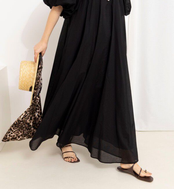 NOLLEY'S「ウォッシャブルハンドスモックバルーン袖ワンピース」|ワンピース|