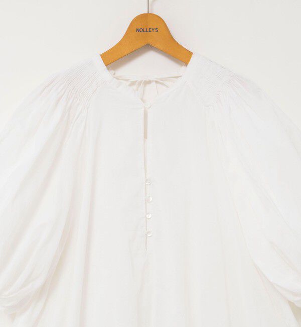 NOLLEY'S「ウォッシャブルハンドスモックバルーン袖ブラウス」|シャツ・ブラウス|