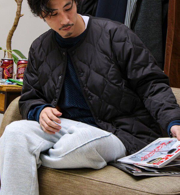 GLOSTER「【GLOSTER別注】TAION ミリタリー クルーネック ライナージャケット」|ダウン|ブラック