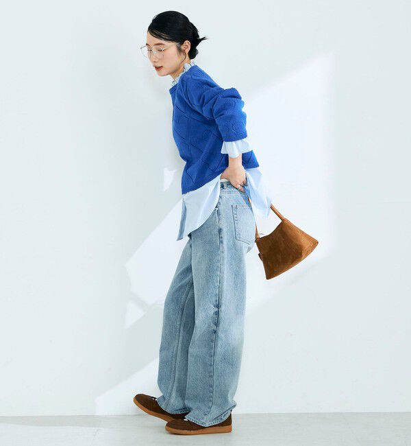 fredy emue「LINEN混ハート透かし柄ニット」|ニット・セーター|