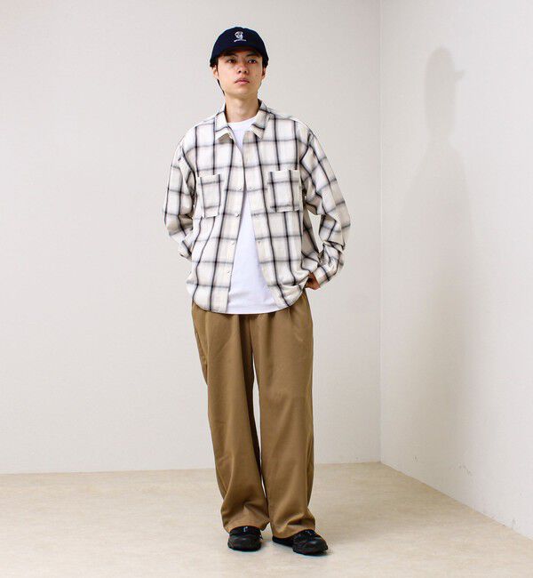 GLOSTER「【奥行きのある色合い】オンブレチェック ロングスリーブシャツ」|シャツ・ブラウス|