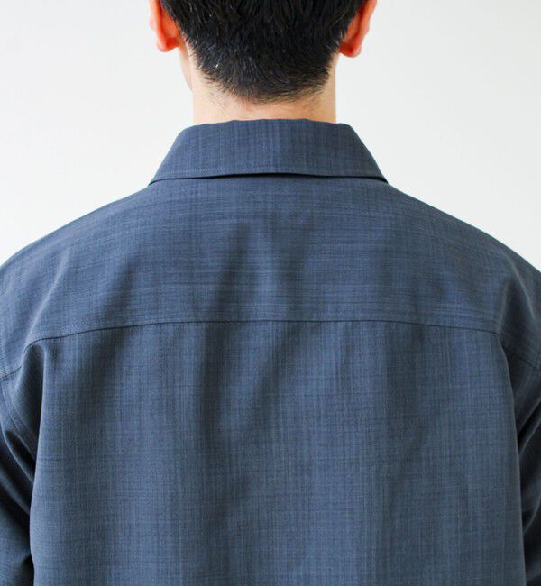 GLOSTER「【きれい見え快適素材】ドライポリ Classy Zipシャツ」|シャツ・ブラウス|