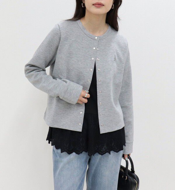 fredy emue「ドット釦ポンチカーディガン」|カーディガン|