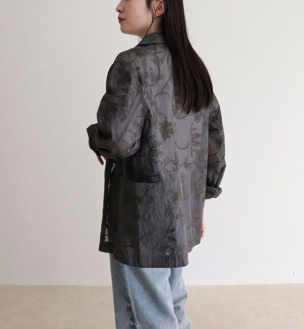 fredy emue「【MADE IN INDIA】シアー刺繍ジャケット」|テーラードジャケット|