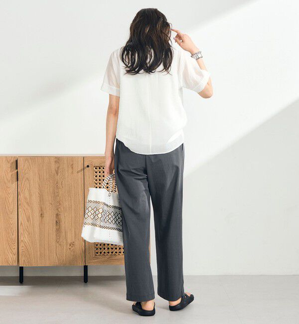 fredy emue「シアーレイヤード半袖ブラウス」|シャツ・ブラウス|