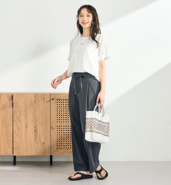 fredy emue「シアーレイヤード半袖ブラウス」|シャツ・ブラウス|