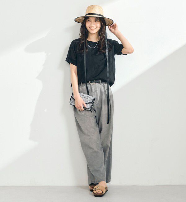 fredy emue「シアーレイヤード半袖ブラウス」|シャツ・ブラウス|