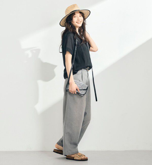 fredy emue「シアーレイヤード半袖ブラウス」|シャツ・ブラウス|