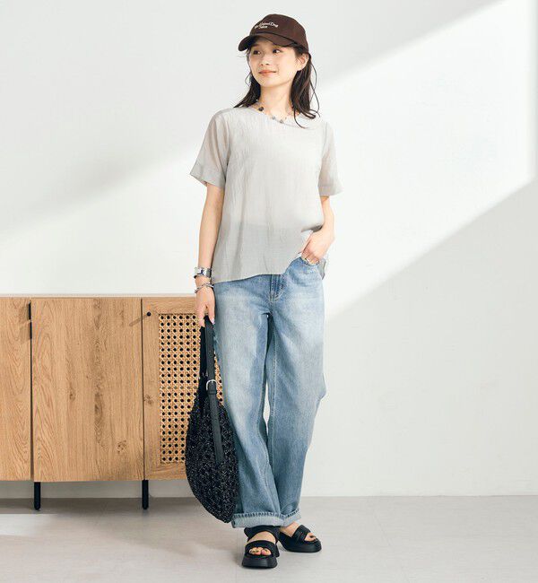 fredy emue「シアーレイヤード半袖ブラウス」|シャツ・ブラウス|