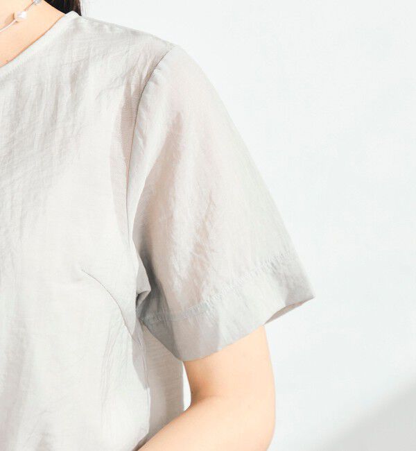 fredy emue「シアーレイヤード半袖ブラウス」|シャツ・ブラウス|