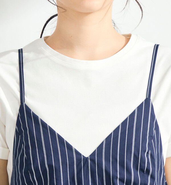 fredy emue「ストライプギャザーキャミワンピース」|ワンピース|