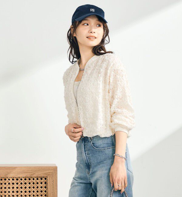 fredy emue「シアーレースZIPブルゾン」|ブルゾン・スタジャン|