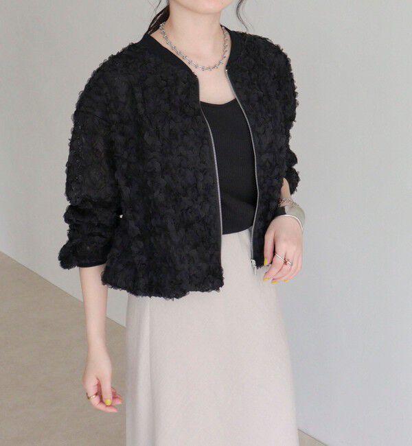 fredy emue「シアーレースZIPブルゾン」|ブルゾン・スタジャン|