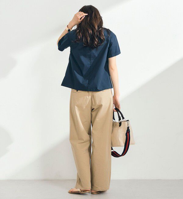 fredy emue「シャーリング半袖シャツ」|シャツ・ブラウス|