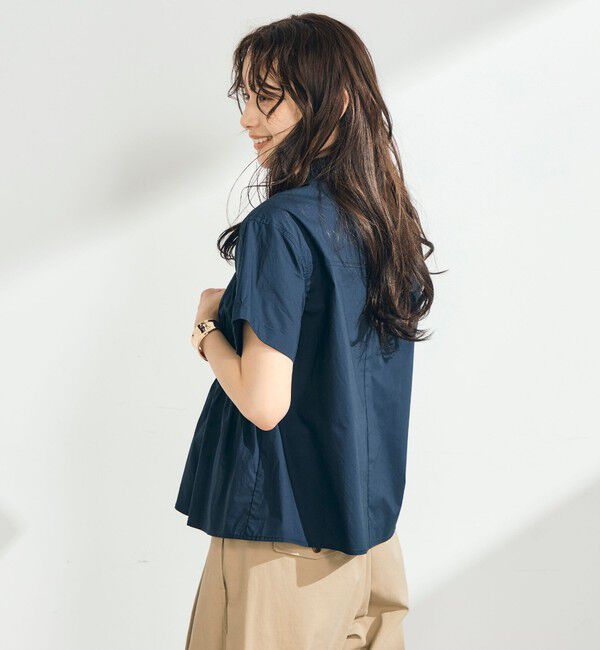 fredy emue「シャーリング半袖シャツ」|シャツ・ブラウス|