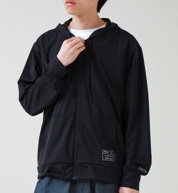GLOSTER「【TAION/タイオン】UV DRY RASH GUARD ZIP PK」|パーカー|