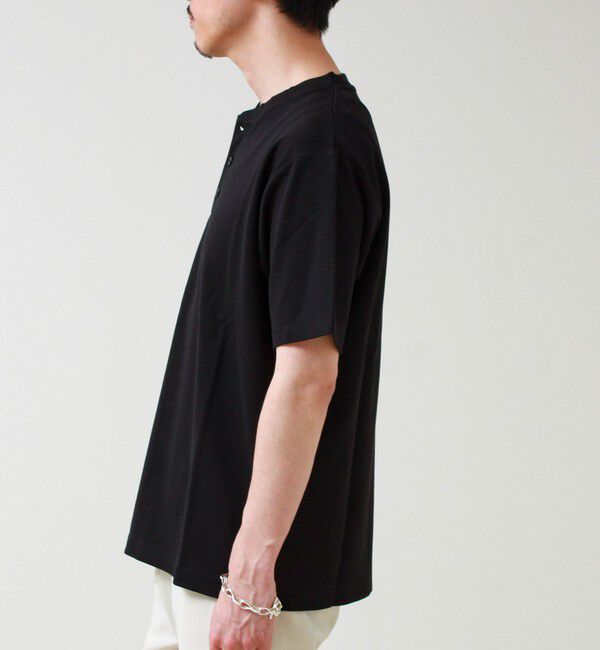 GLOSTER「【抗菌防臭】ポンチ素材 ヘンリーネックTシャツ」|Tシャツ・カットソー|