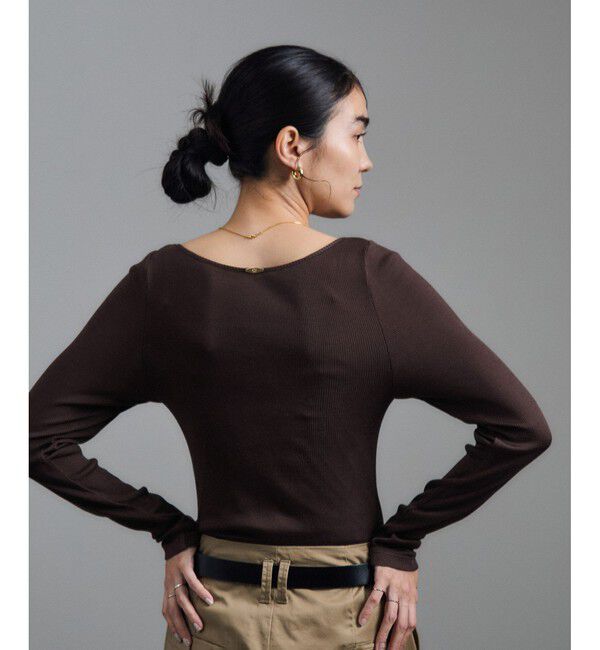 SALON adam et rope'「Hug Silkラウンドネックプルオーバー 2 / 新色追加」|Tシャツ・カットソー|