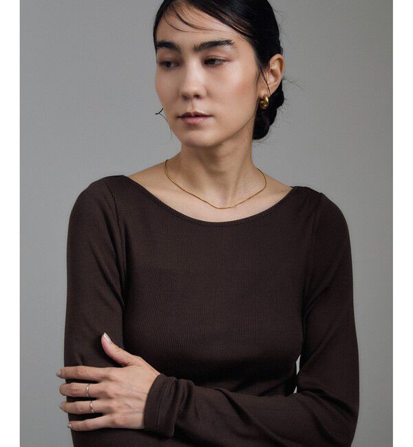 SALON adam et rope'「Hug Silkラウンドネックプルオーバー 2 / 新色追加」|Tシャツ・カットソー|