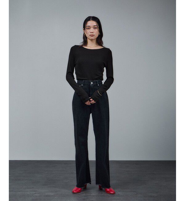 SALON adam et rope'「Hug Silkラウンドネックプルオーバー 2 / 新色追加」|Tシャツ・カットソー|