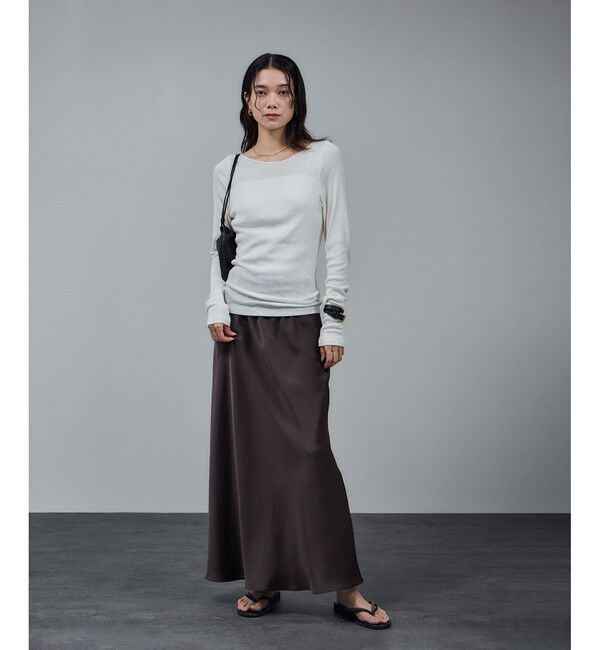 SALON adam et rope'「Hug Silkラウンドネックプルオーバー 2 / 新色追加」|Tシャツ・カットソー|