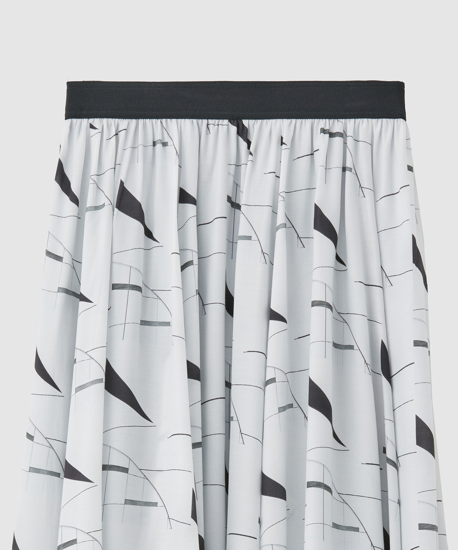 ROPE「プリントギャザーフレアスカート/セットアップ対応」|スカート|