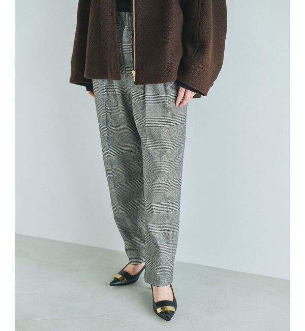 ROPE「ウールレーヨンクラシック2タックパンツ(ヘリンボーン/グレンチェック)/セットアップ対応」|その他|