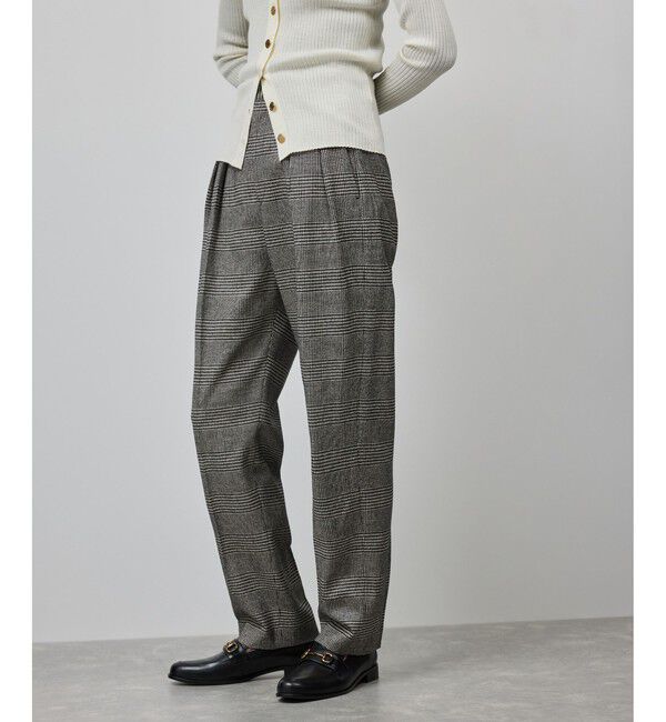 ROPE「ウールレーヨンクラシック2タックパンツ(ヘリンボーン/グレンチェック)/セットアップ対応」|その他|
