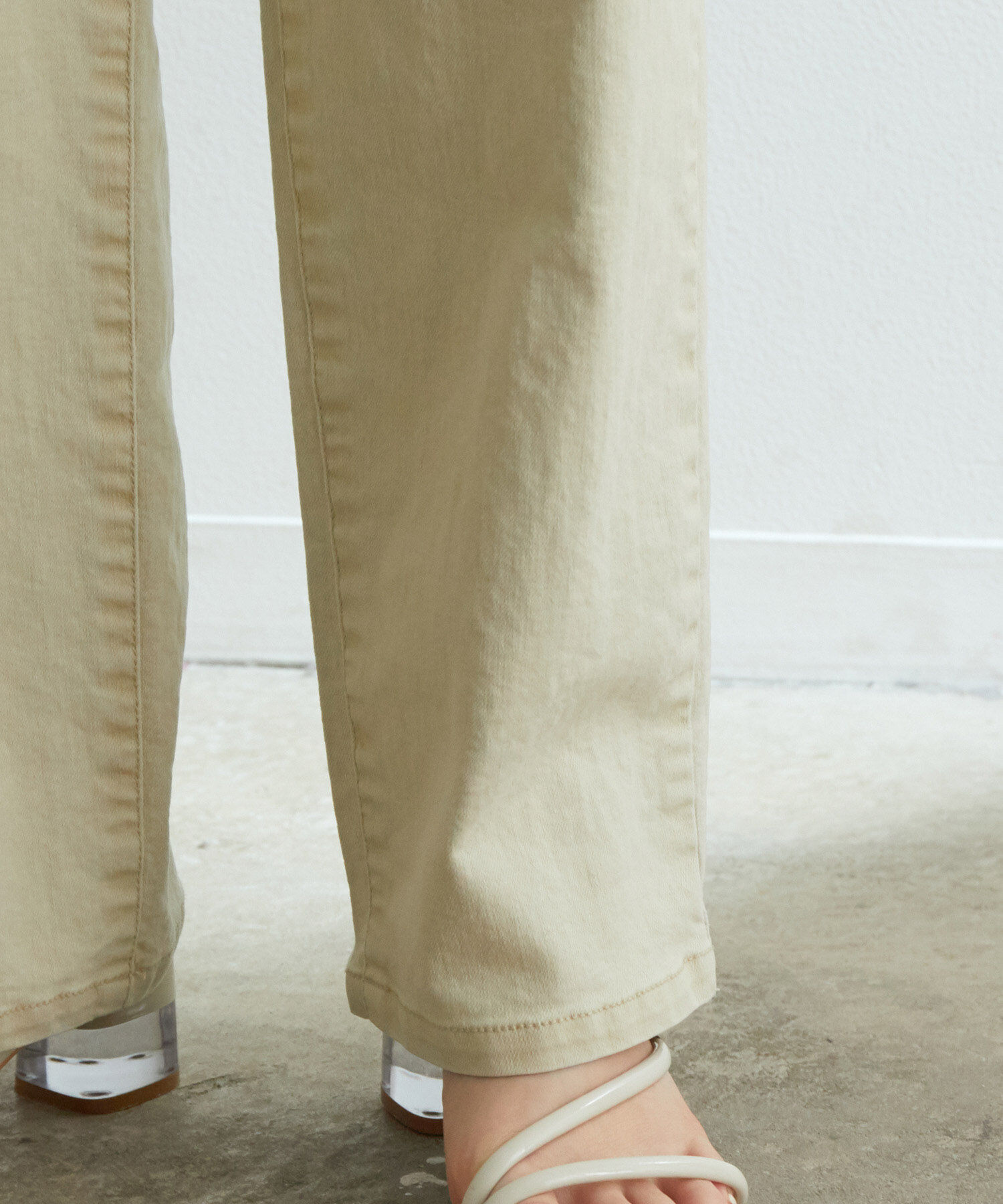 VIS「ツイル＆デニムストレートパンツ」|デニム|