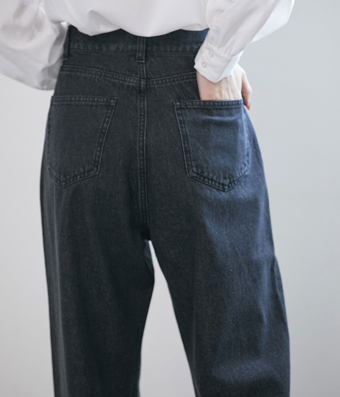 VIS「ツイル＆デニムストレートパンツ」|デニム|
