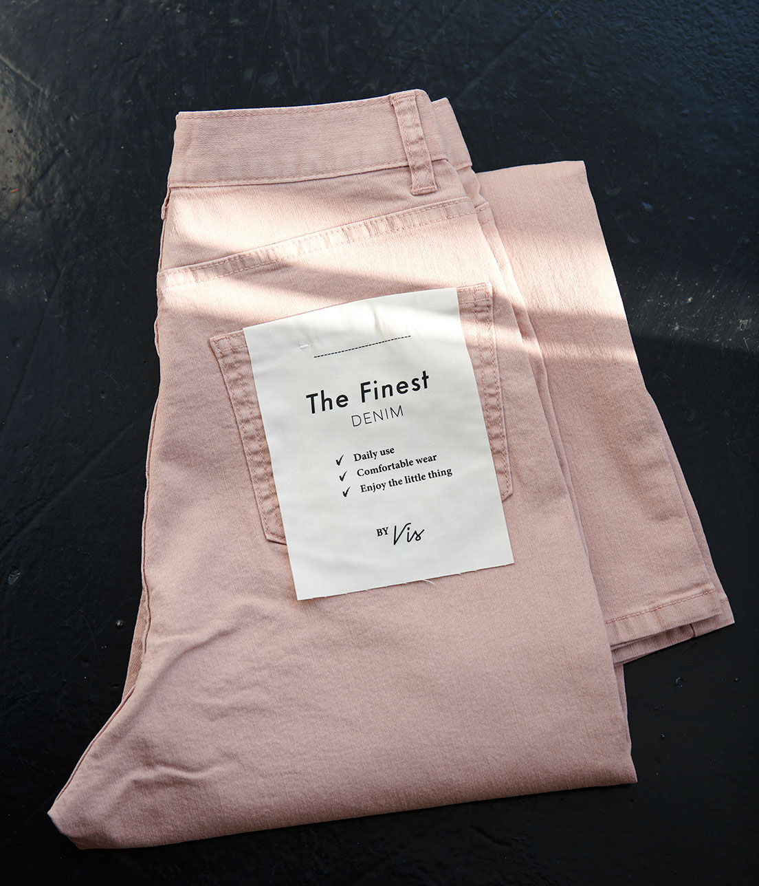 VIS「ツイル＆デニムストレートパンツ」|デニム|