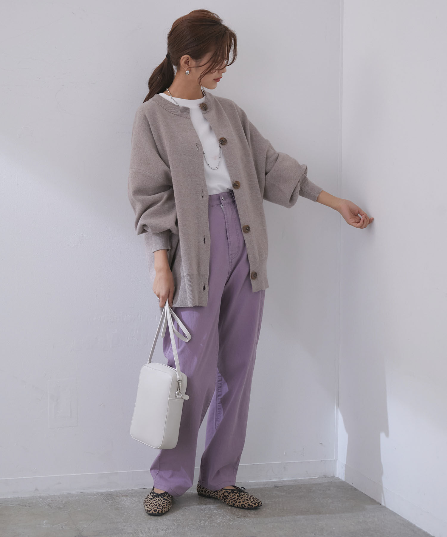 VIS「ツイル＆デニムストレートパンツ」|デニム|