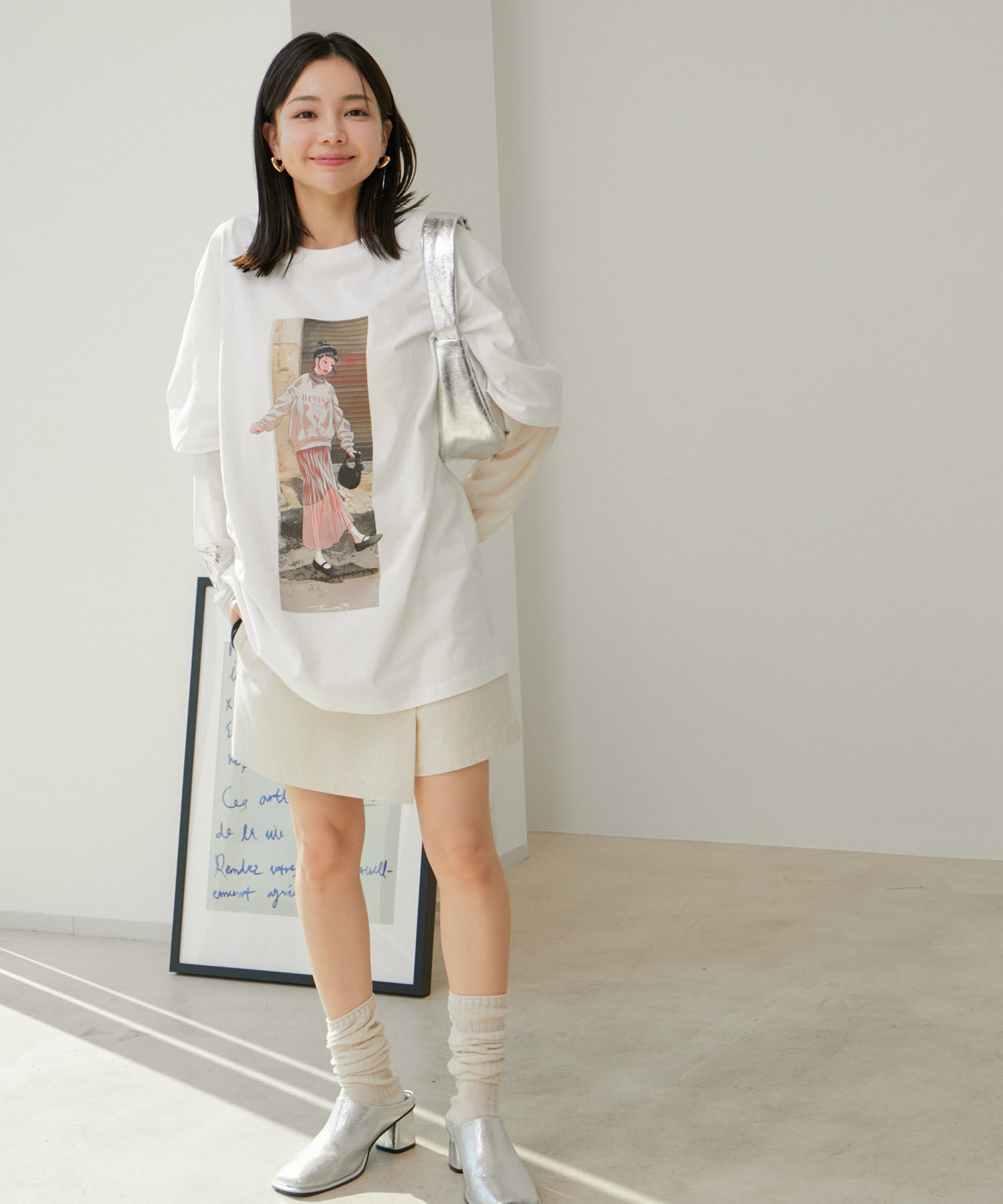 VIS「【tree13】アソートプリントTシャツ【洗える】」|Tシャツ・カットソー|