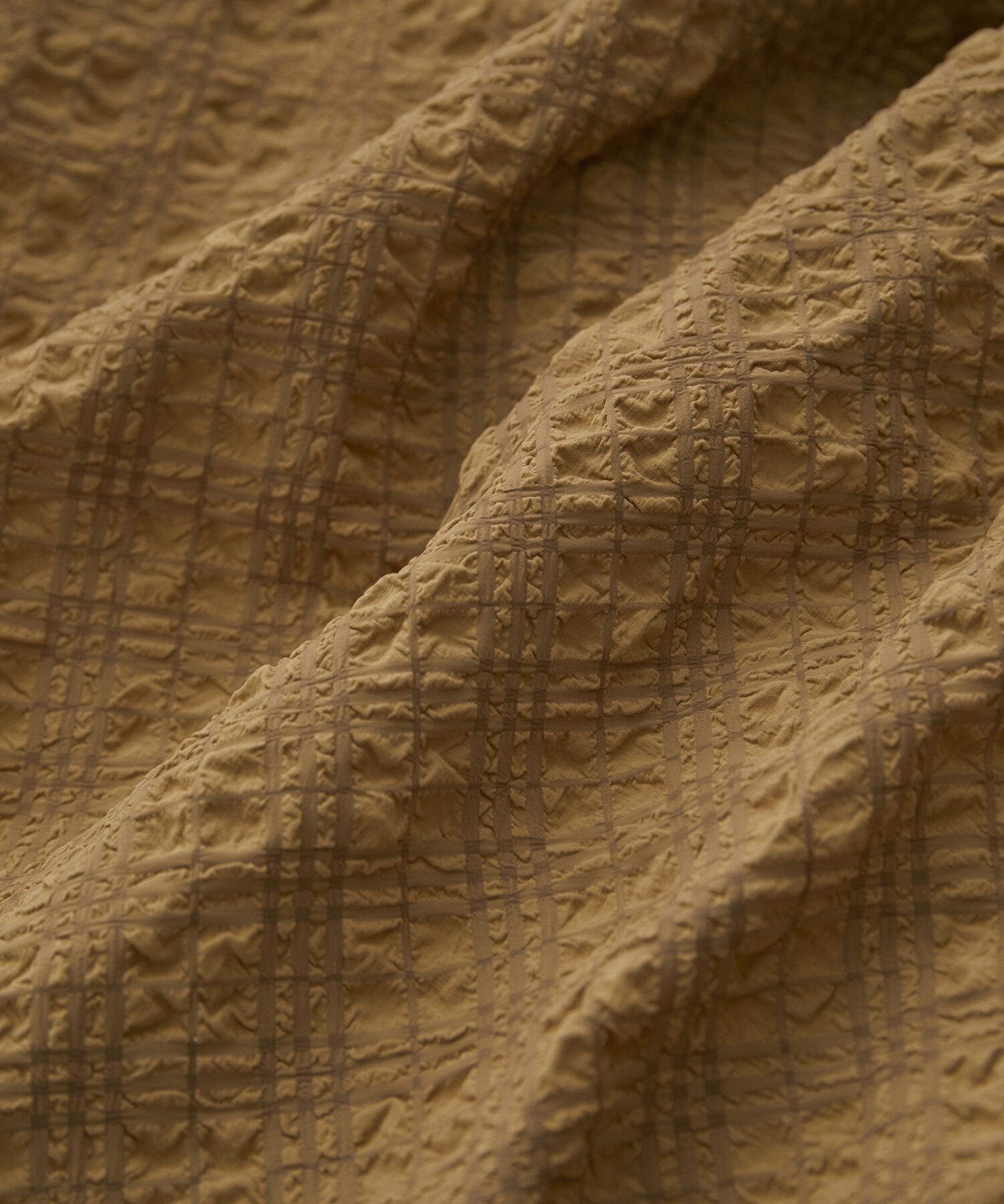 VIS「【洗える】ぽこぽこチェック柄ティアードキャミワンピース」|ワンピース|