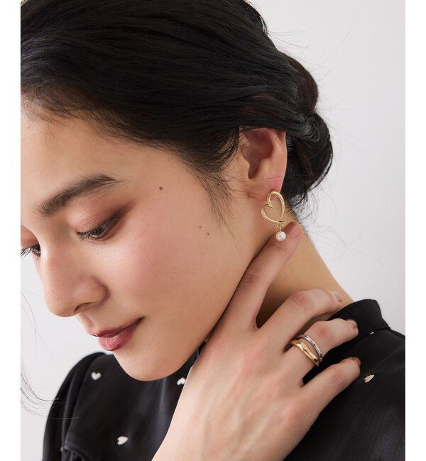 VIS「揺れパールハートピアス」|ピアス|