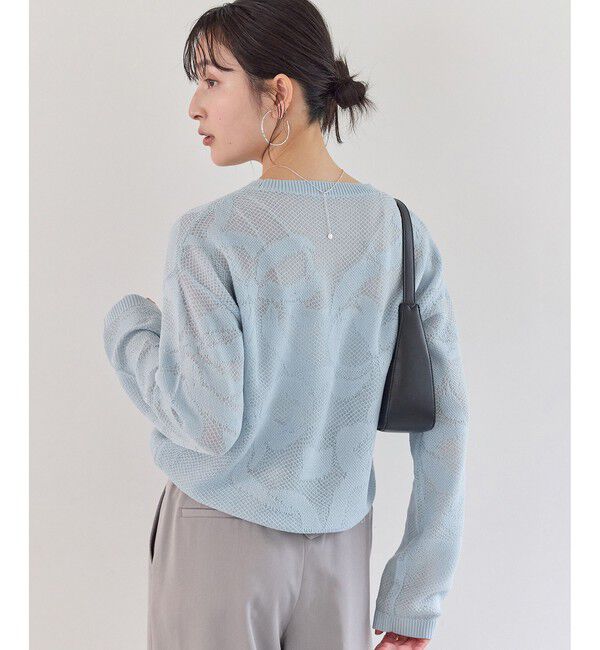 VIS「メッシュジャカードニットプルオーバー/イージーケア」|ニット・セーター|