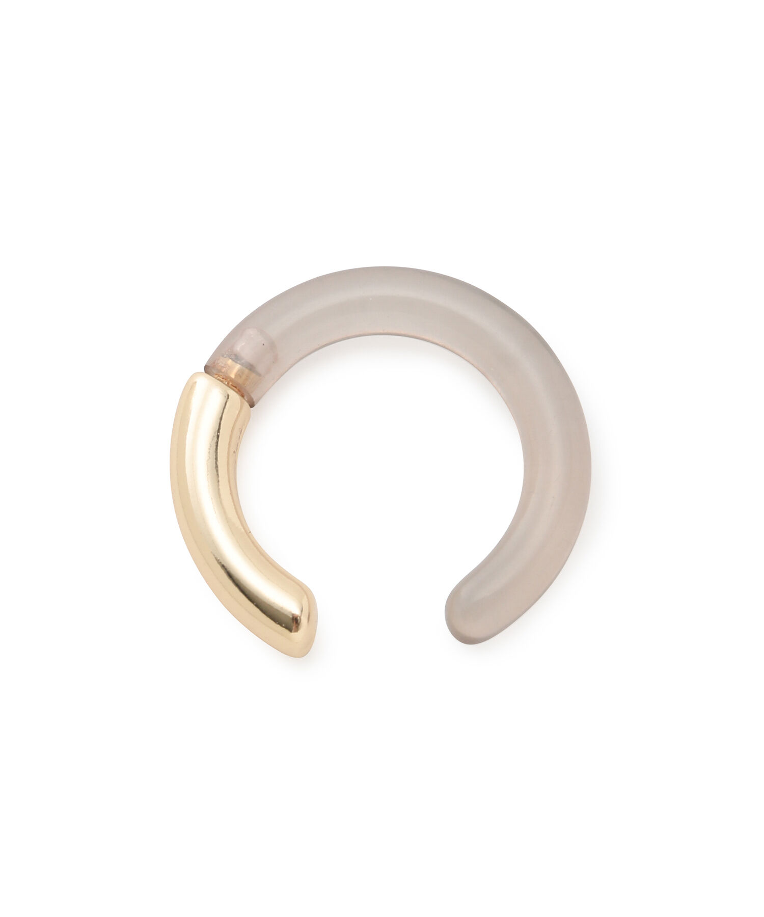 ROPE PICNIC PASSAGE「マーブルメタルコンビビッグイヤカフス」|イヤリング|