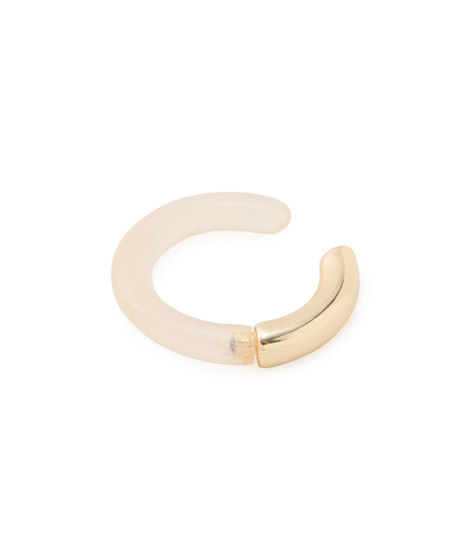 ROPE PICNIC PASSAGE「マーブルメタルコンビビッグイヤカフス」|イヤリング|