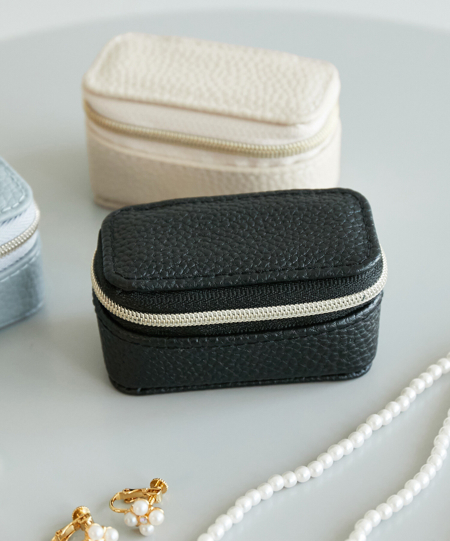 ROPE PICNIC PASSAGE「ジュエリーボックスポーチS」|ポーチ|ブラック(01)