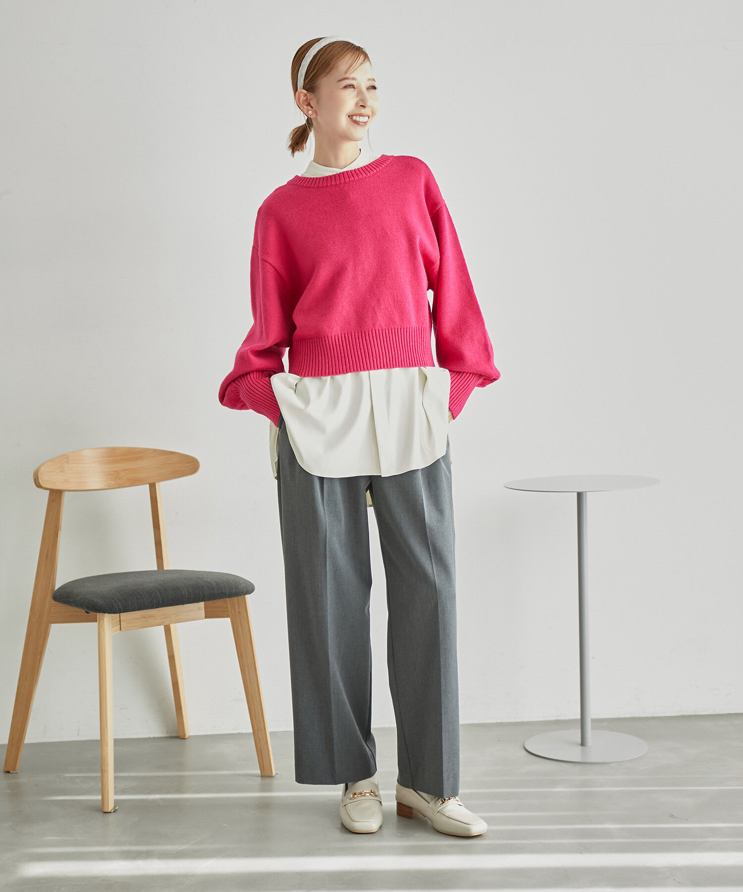 Rope&rsquo;Picnic「バックプリーツシャツブラウス」|シャツ・ブラウス|