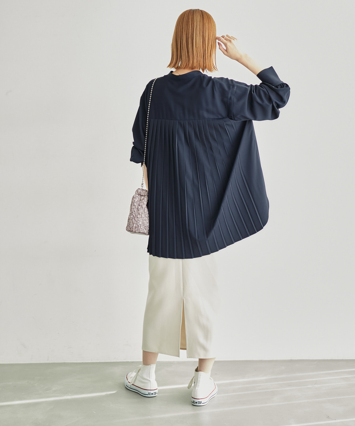 Rope&rsquo;Picnic「バックプリーツシャツブラウス」|シャツ・ブラウス|