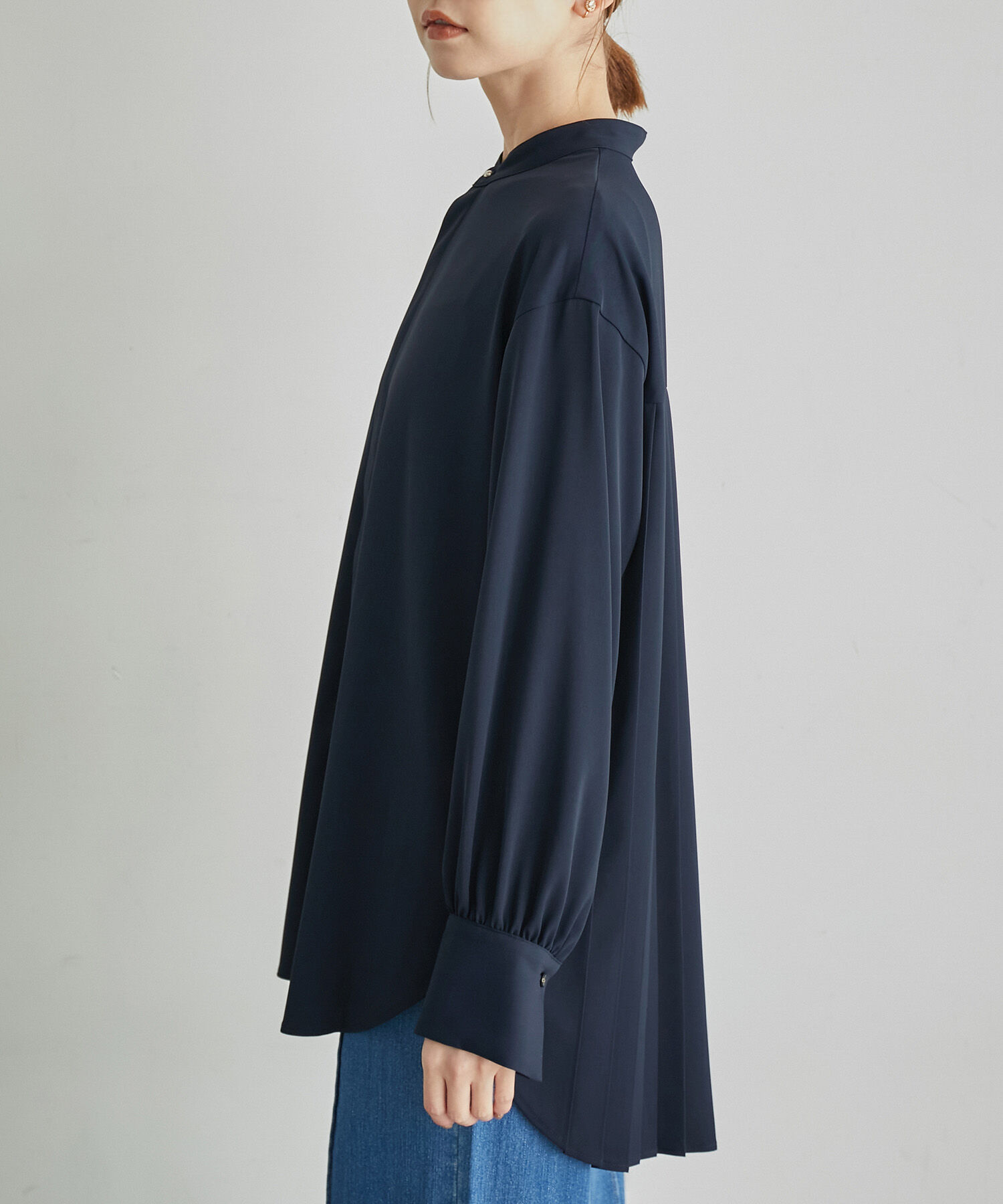 Rope&rsquo;Picnic「バックプリーツシャツブラウス」|シャツ・ブラウス|