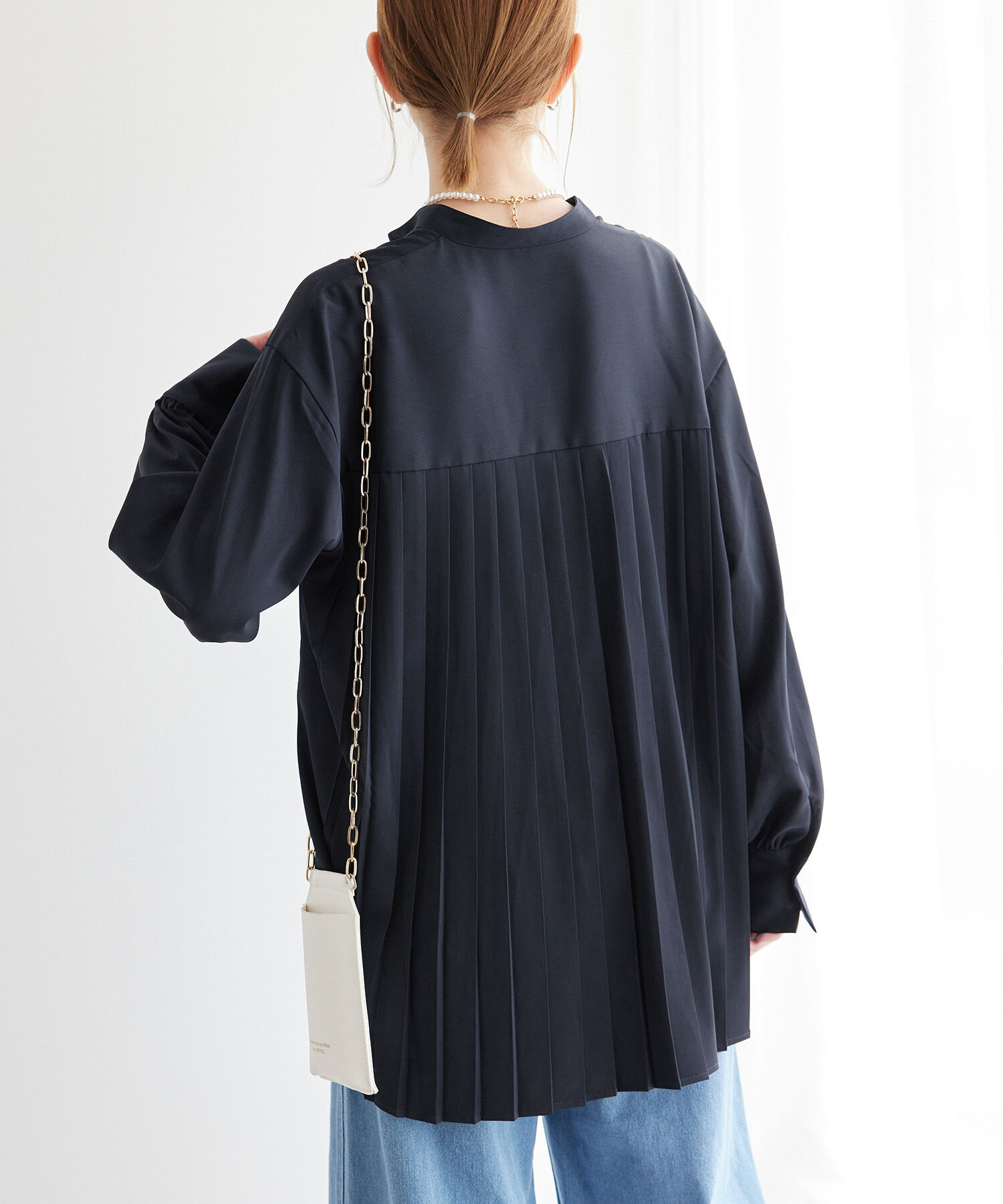 Rope&rsquo;Picnic「バックプリーツシャツブラウス」|シャツ・ブラウス|