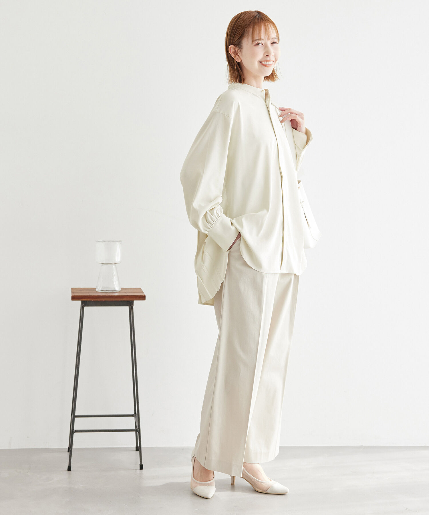 Rope&rsquo;Picnic「バックプリーツシャツブラウス」|シャツ・ブラウス|