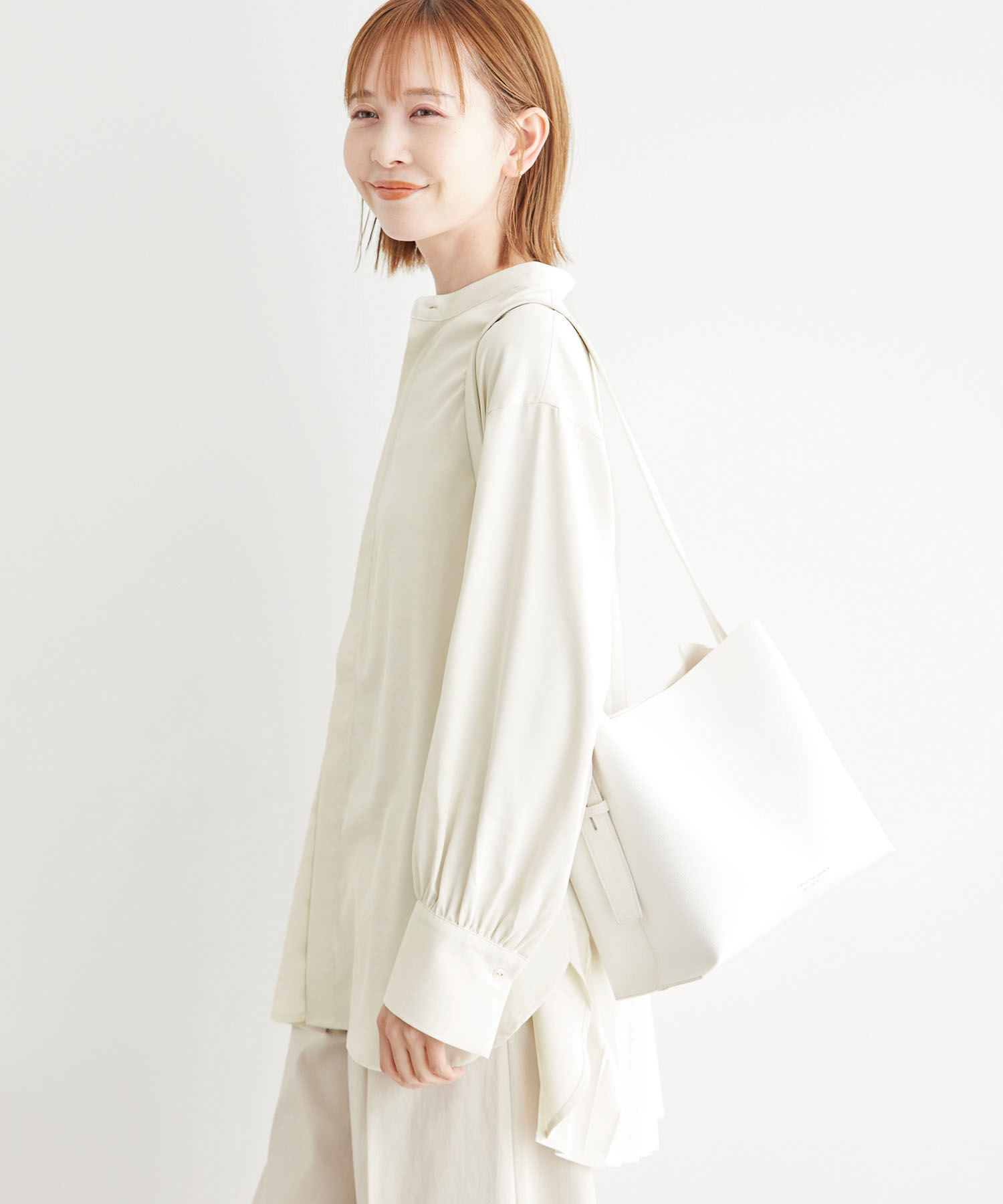 Rope&rsquo;Picnic「バックプリーツシャツブラウス」|シャツ・ブラウス|